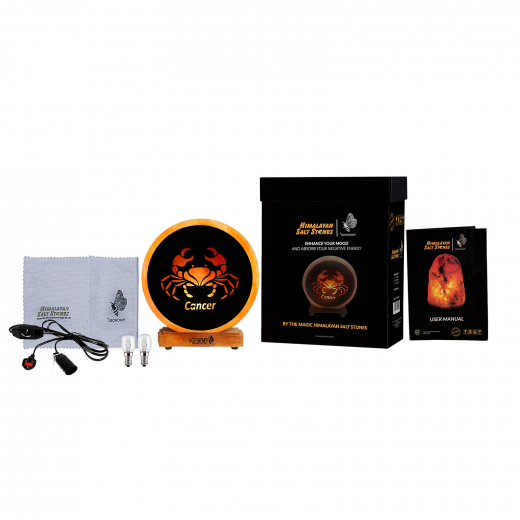 Himalayan Salt Lamp Zodiac Sign Cancer Geohoney